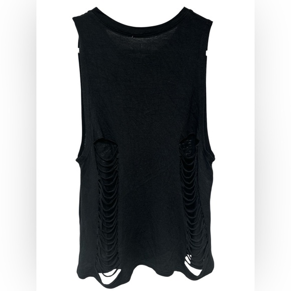 PETA2 Only Bullies Wear Bunnies distressed multicolor tank top - Picture 2 of 6